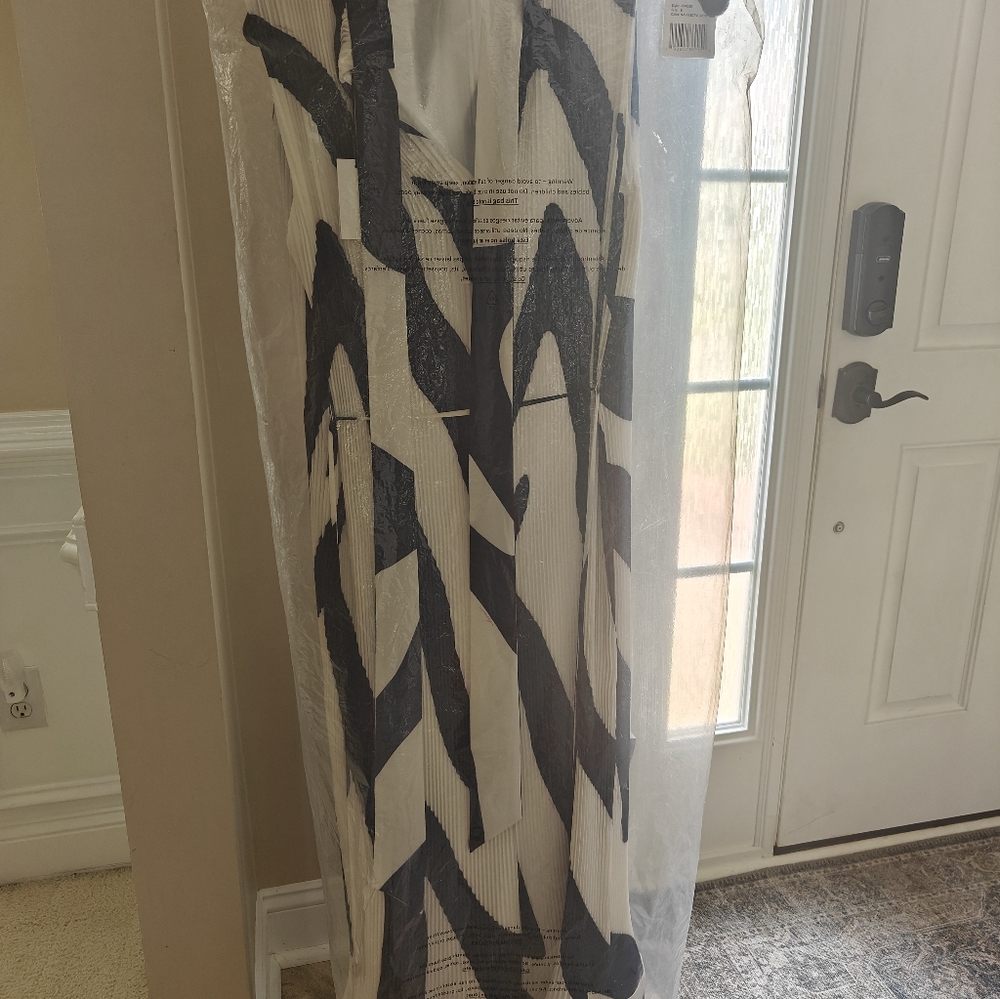Milly Navy and Ecru Dress